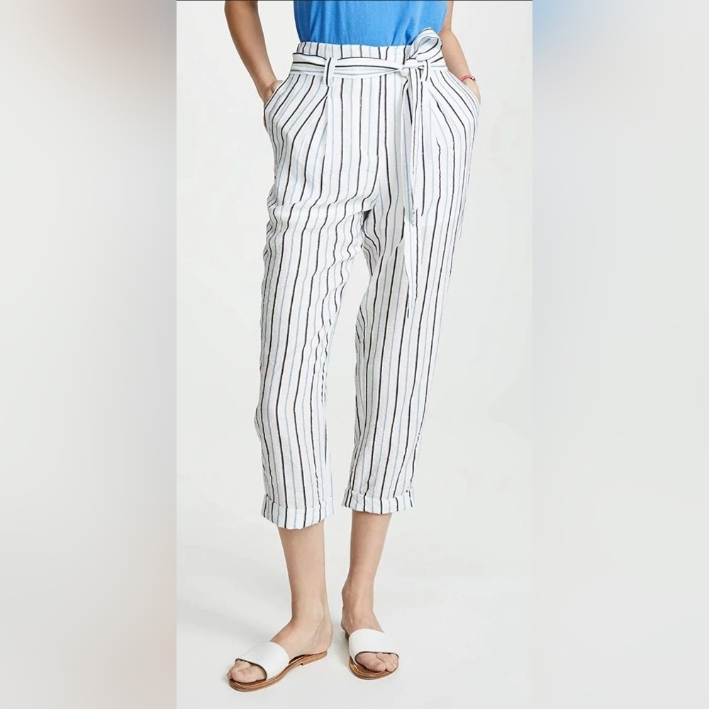 Moon River - Anthropologie NWT Medium Striped Pants - Waist 28 - Inseam 26
